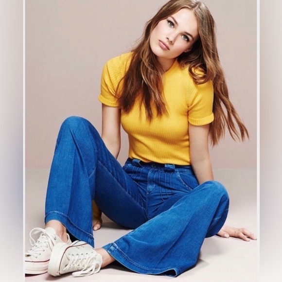 Ag Adriano Goldschmied Denim - AG Adriano Goldschmied Carly Pintuck Wide Leg Jean